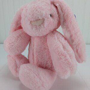 Spark Create Imagine Pink Bunny Plush 14" Stuffed Animal Rattle Sound Bean Fill